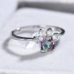 Adorable Cat’s Paw Love Ring – Perfect for Everyday or Engagement
