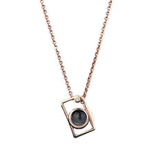 Custom Photo Projection Necklace – Hidden Memory Inside a Camera Pendant