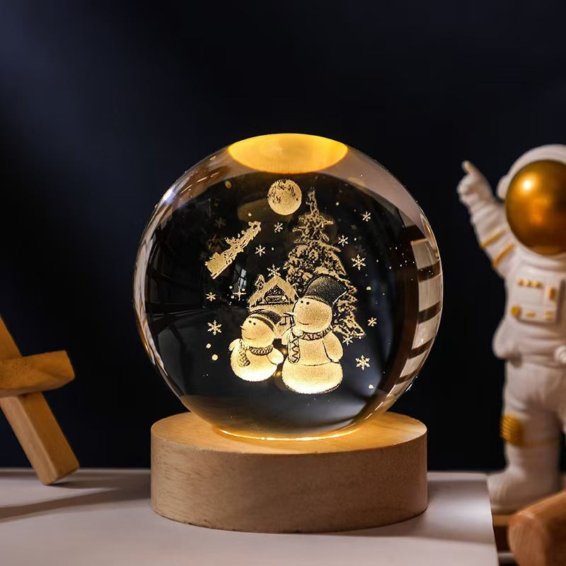 Moon Crystal Ball Small Night Lamp