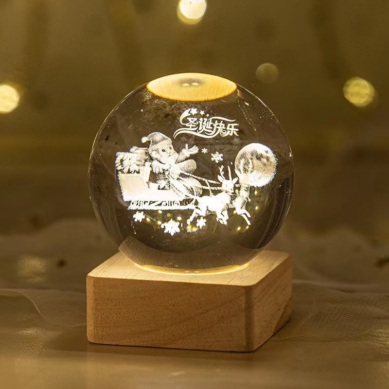 Moon Crystal Ball Small Night Lamp