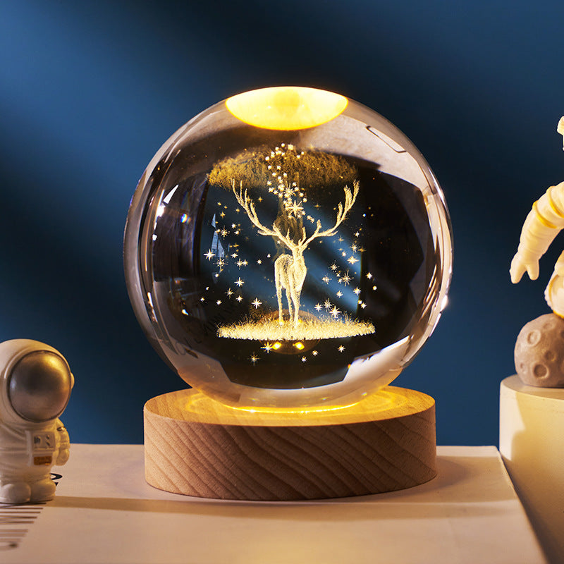 Moon Crystal Ball Small Night Lamp