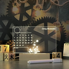 Creative Note Board Led Night Light Lamp