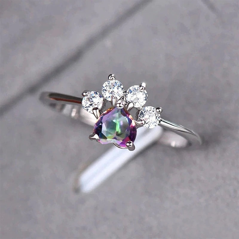 Adorable Cat’s Paw Love Ring – Perfect for Everyday or Engagement