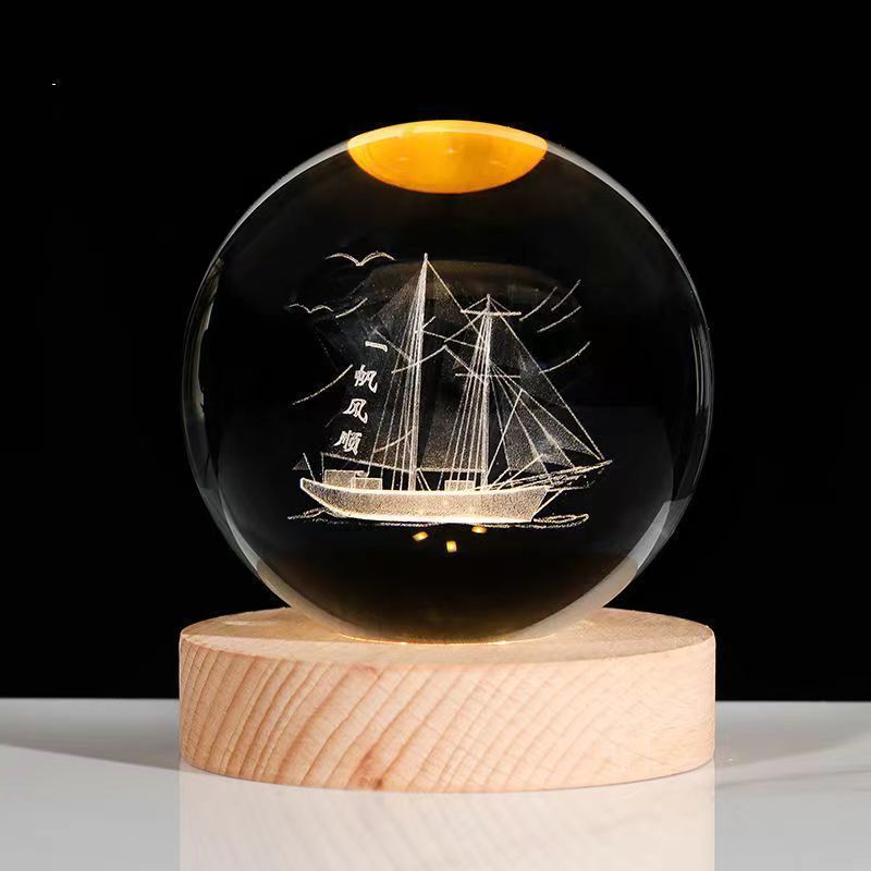 Moon Crystal Ball Small Night Lamp
