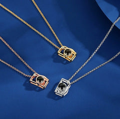Custom Photo Projection Necklace – Hidden Memory Inside a Camera Pendant
