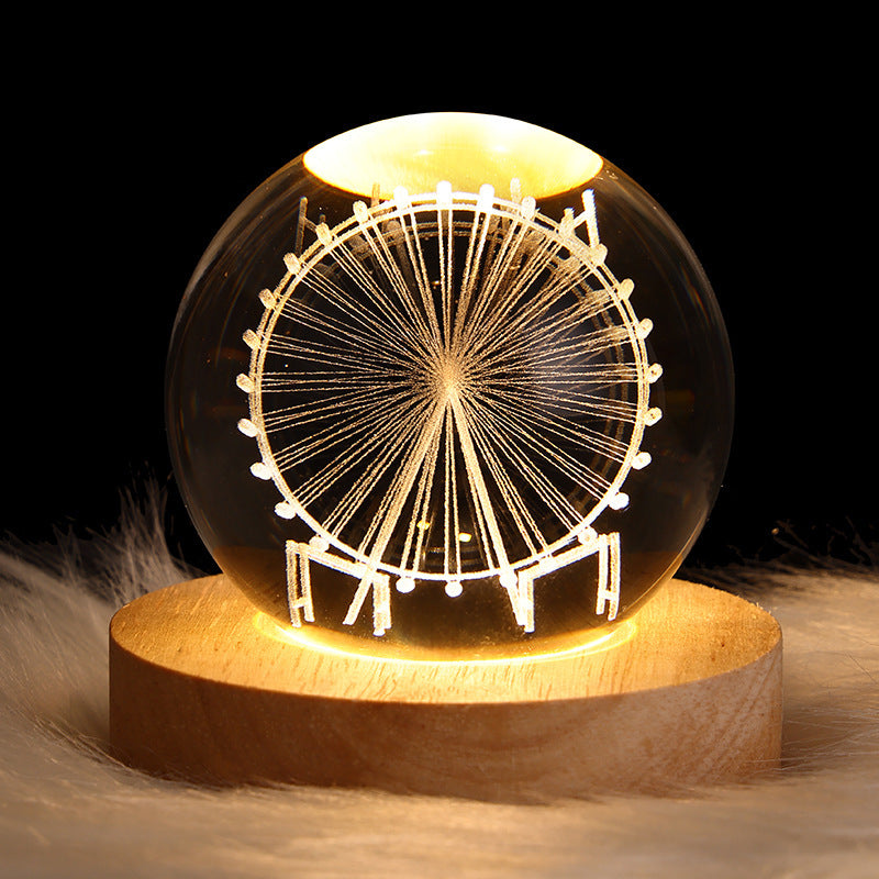 Moon Crystal Ball Small Night Lamp