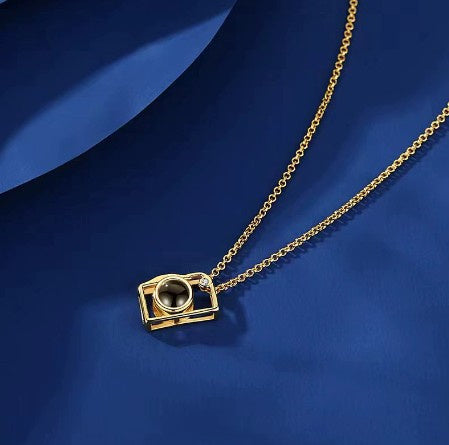 Custom Photo Projection Necklace – Hidden Memory Inside a Camera Pendant