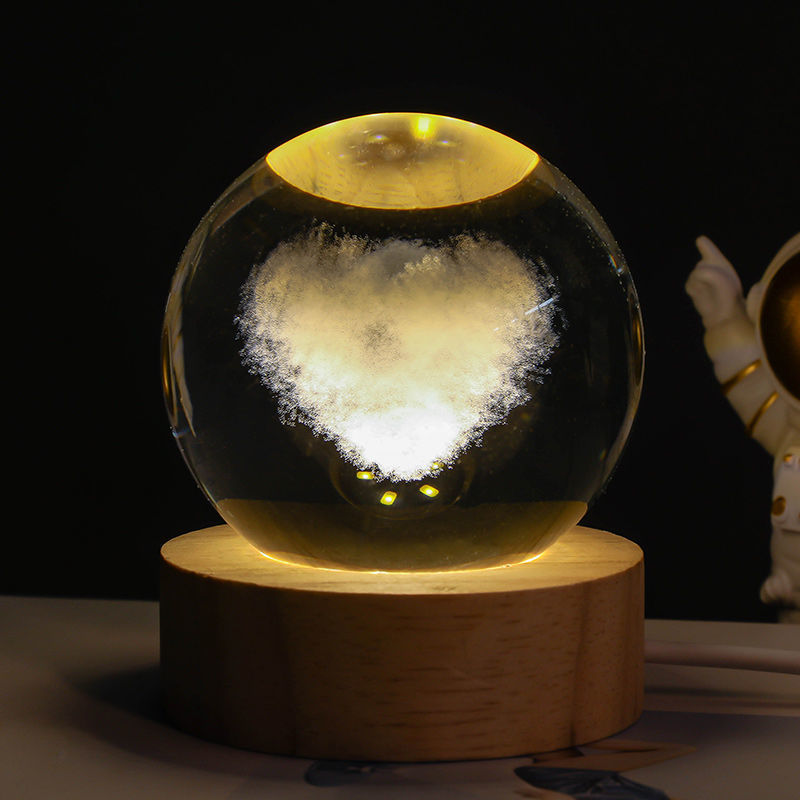 Moon Crystal Ball Small Night Lamp