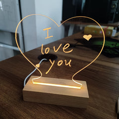 Creative Note Board Led Night Light Lamp
