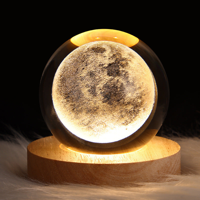 Moon Crystal Ball Small Night Lamp