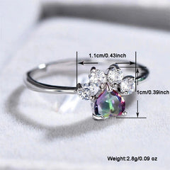 Adorable Cat’s Paw Love Ring – Perfect for Everyday or Engagement