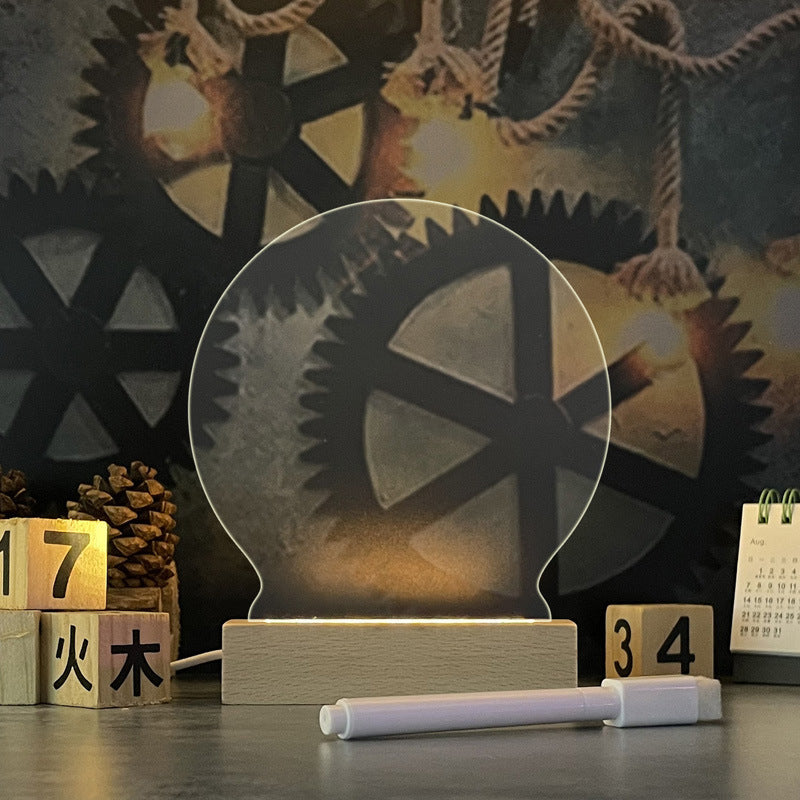 Creative Note Board Led Night Light Lamp