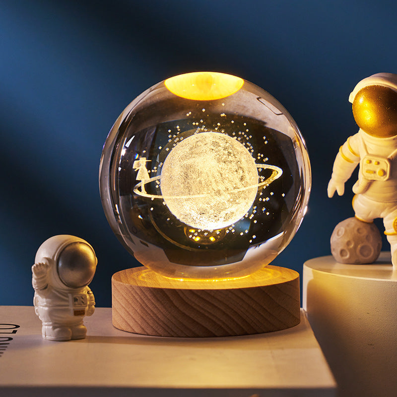 Moon Crystal Ball Small Night Lamp