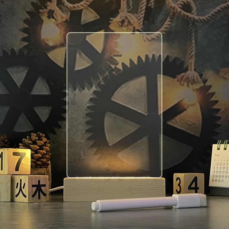 Creative Note Board Led Night Light Lamp